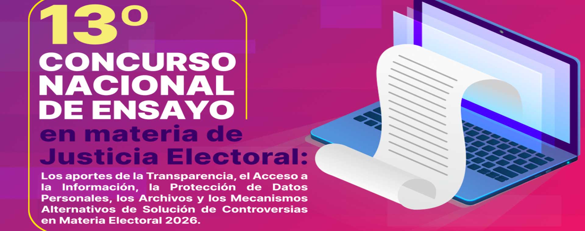 13° Concurso Nacional de Ensayo